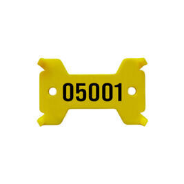 Plaquettes jaune, no. 5'001 - 6'000 solide, 14/27 x 43 mm