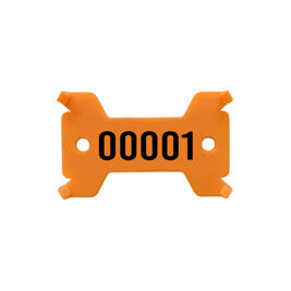 Plaquettes orange, no. 1 - 1'000 solide, 14/27 x 43 mm
