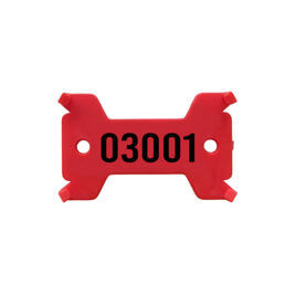 Plaquettes rouge, no. 3'001 - 4'000 solide, 14/27 x 43 mm