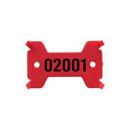 Plaquettes rouge, no. 2'001 - 3'000 solide, 14/27 x 43 mm