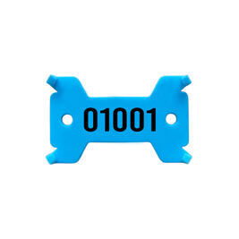 Plaquettes bleue, no. 1'001 - 2'000 solide, 14/27 x 43 mm