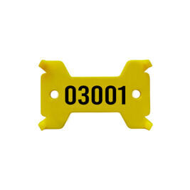 Plaquettes jaune, no. 3'001 - 4'000 solide, 14/27 x 43 mm