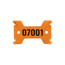 Plaquettes orange, no. 7'001 - 8'000 solide, 14/27 x 43 mm