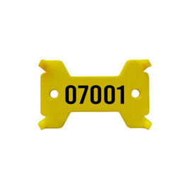 Plaquettes jaune, no. 7'001 - 8'000 solide, 14/27 x 43 mm