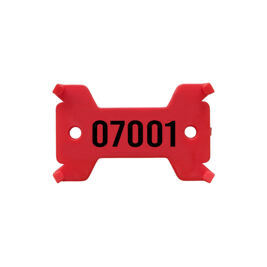 Plaquettes rouge, no. 7'001 - 8'000 solide, 14/27 x 43 mm