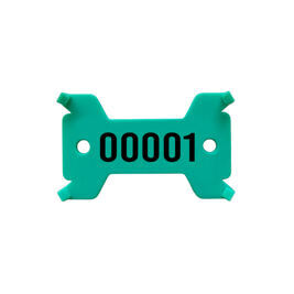 Plaquettes verte, no. 1 - 1'000 solide, 14/27 x 43 mm