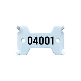 Plaquettes blanche, no. 4'001 - 5'000 solide, 14/27 x 43 mm