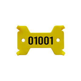 Plaquettes jaune, no. 1'001 - 2'000 solide, 14/27 x 43 mm