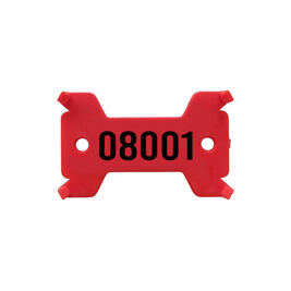 Plaquettes rouge, no. 8'001 - 9'000 solide, 14/27 x 43 mm