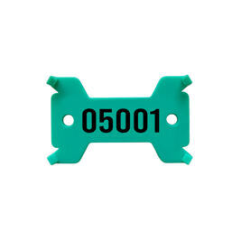 Plaquettes verte, no. 5'001 - 6'000 solide, 14/27 x 43 mm