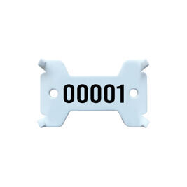 Plaquettes blanche, no. 1 - 1'000 solide, 14/27 x 43 mm