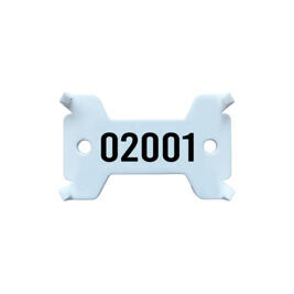 Plaquettes blanche, no. 2'001 - 3'000 solide, 14/27 x 43 mm