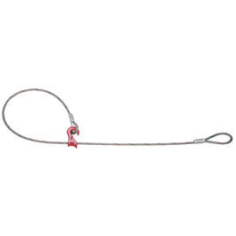 Câble d'attache, 12 mm / 3 m boucle et crochet coulissant