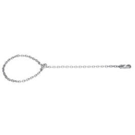 Chaîne Choker carré 8 mm / 2 m avec crochets choker et -coulissant