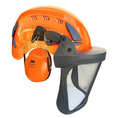 3M Casque Peltor SecureFit complet, orange, ventilé