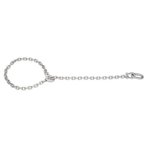 Rückekette vierkant 10 mm / 3 m mit Schlinghaken und Ring