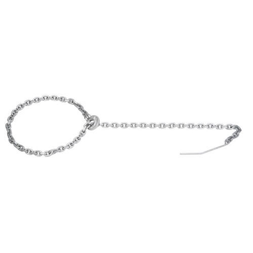 Choker-Kette vierkant 8 mm / 1.2 m mit Nadel und Schlinghaken