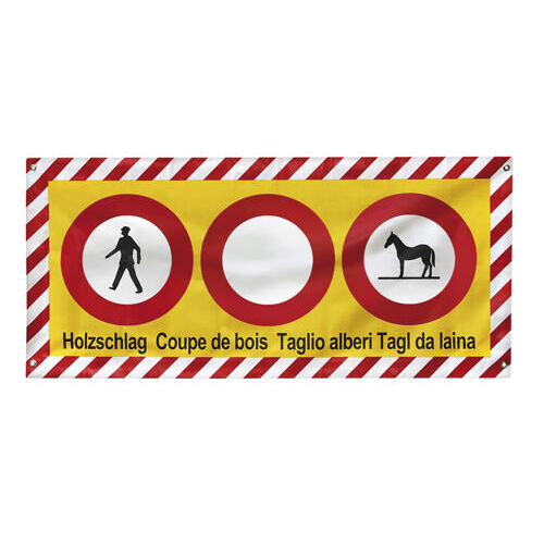 Reflektierende Absperrblache Signal 2.15 / 2.01 / 2.12