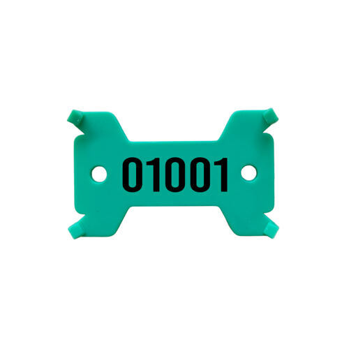 Plaquettes verte, no. 1'001 - 2'000 solide, 14/27 x 43 mm