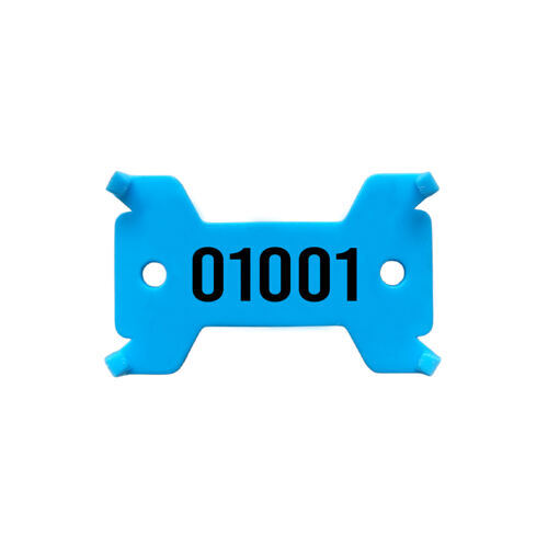 Plaquettes bleue, no. 1'001 - 2'000 solide, 14/27 x 43 mm