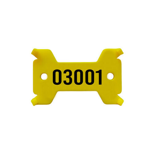 Plaquettes jaune, no. 3'001 - 4'000 solide, 14/27 x 43 mm