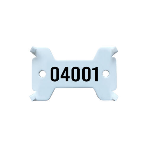 Plaquettes blanche, no. 4'001 - 5'000 solide, 14/27 x 43 mm