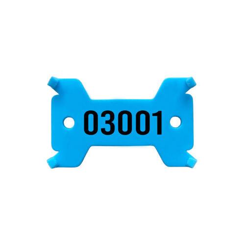 Plaquettes bleue, no. 3'001 - 4'000 solide, 14/27 x 43 mm