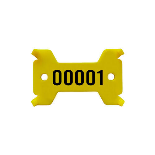 Plaquettes jaune, no. 1 - 1'000 solide, 14/27 x 43 mm