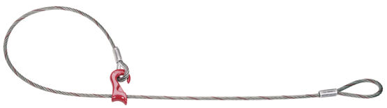 Câble d'attache, 12 mm / 3 m boucle et crochet coulissant