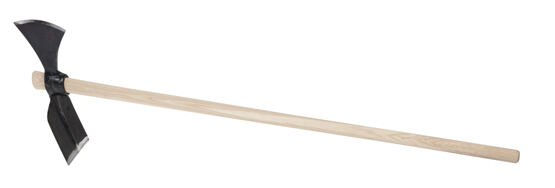 Pioche croisée carrée avec manche 130 cm