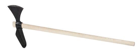 Pioche croisée ovale avec manche 130 cm