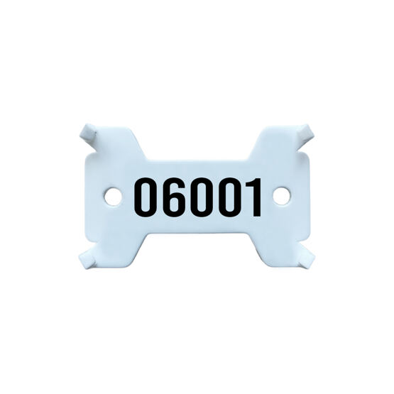 Plaquettes blanche, no. 6'001 - 7'000 solide, 14/27 x 43 mm