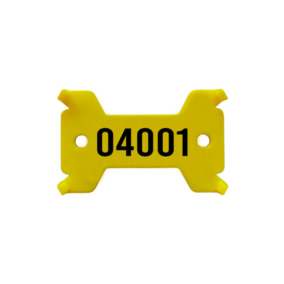 Plaquettes jaune, no. 4'001 - 5'000 solide, 14/27 x 43 mm