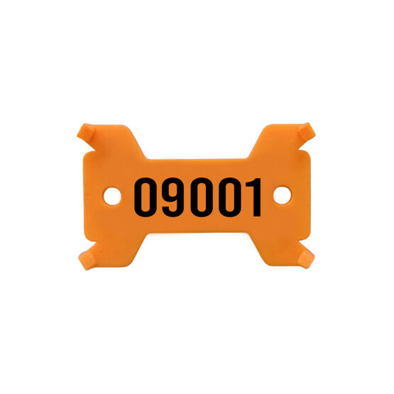 Plaquettes orange, no. 9'001 - 10'000 solide, 14/27 x 43 mm