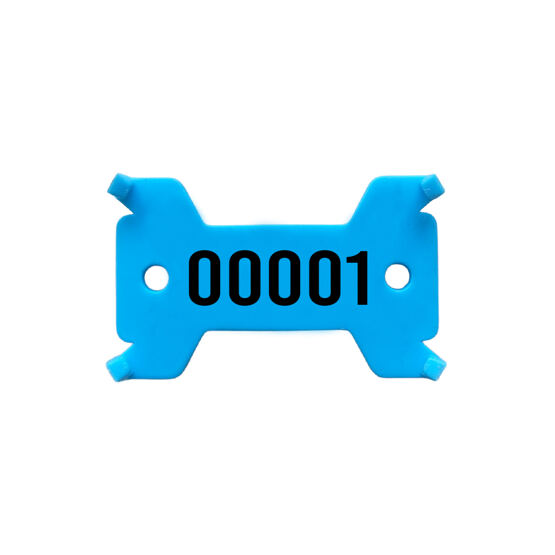 Plaquettes bleue, no. 1 - 1'000 solide, 14/27 x 43 mm