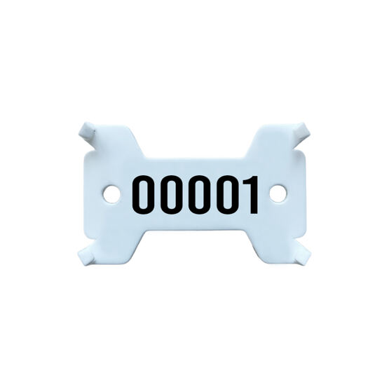 Plaquettes blanche, no. 1 - 1'000 solide, 14/27 x 43 mm