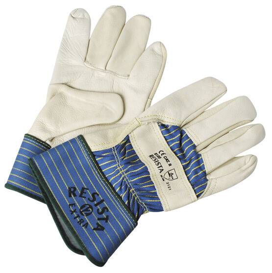 Gants de travail en cuir croûte de flanc taille 8