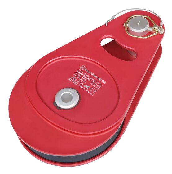 Poulie de renvoi "LT-rouge 2" traction au sol 170 kN, élévation 65 kN